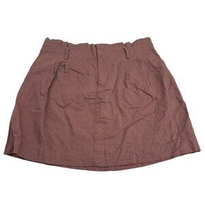 Ann Taylor Loft Womens Linen Blend Skirt Size 12‎ Brown